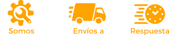 somos fabricantes envios a todo el pais respuesta inmediata logo